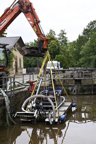 Einsatz Truxor Bamberger Schleuse 100